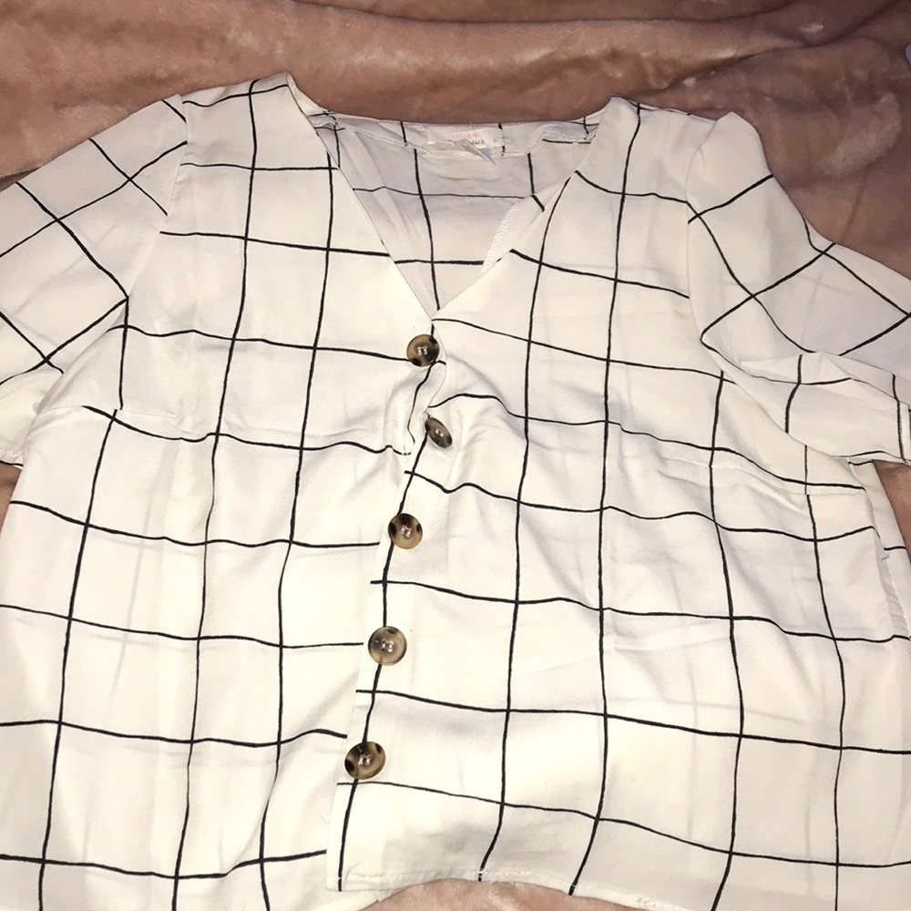 Black and white stripped shirt